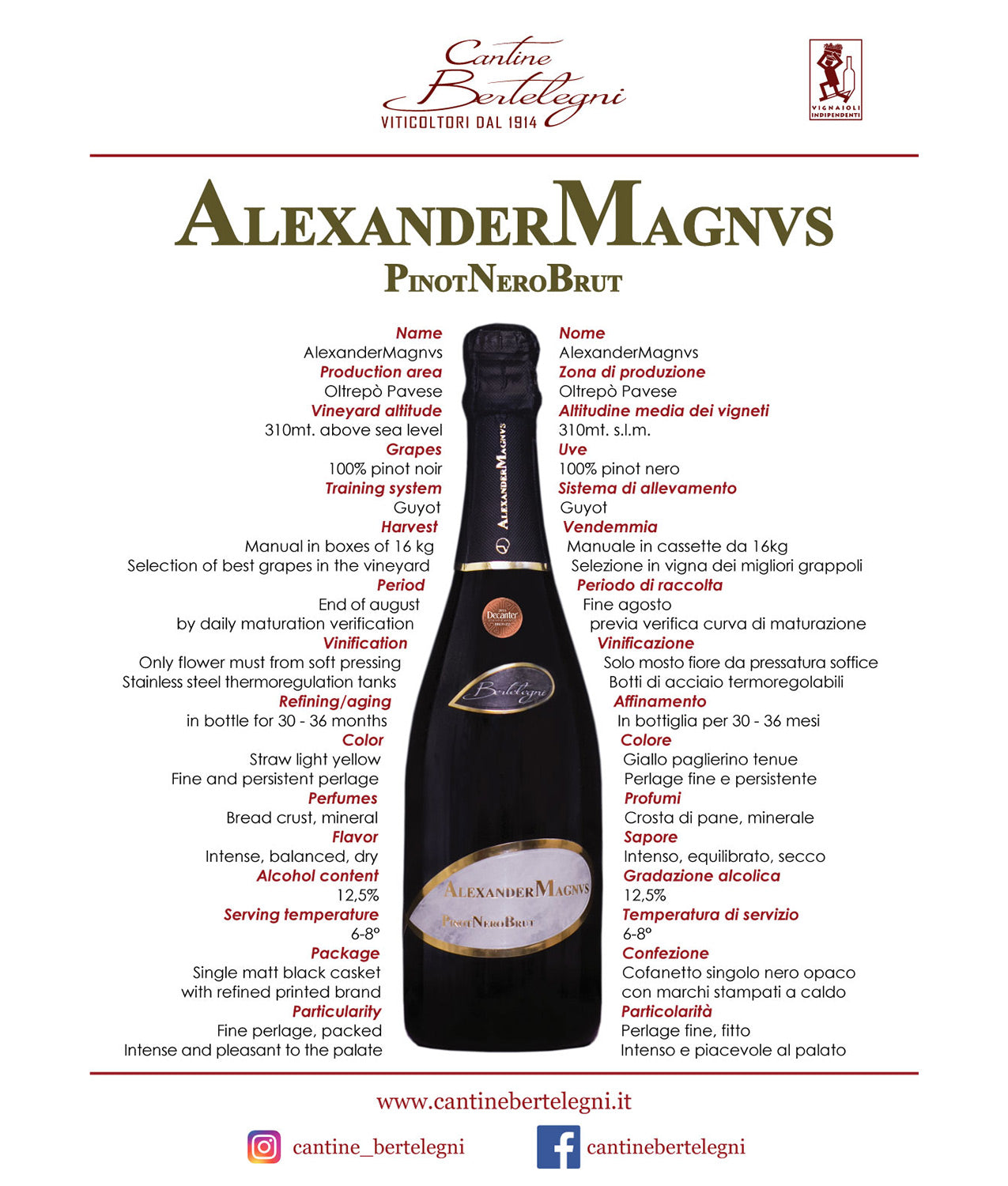 ALEXANDERMAGNVS - Classic Method Pinot Noir